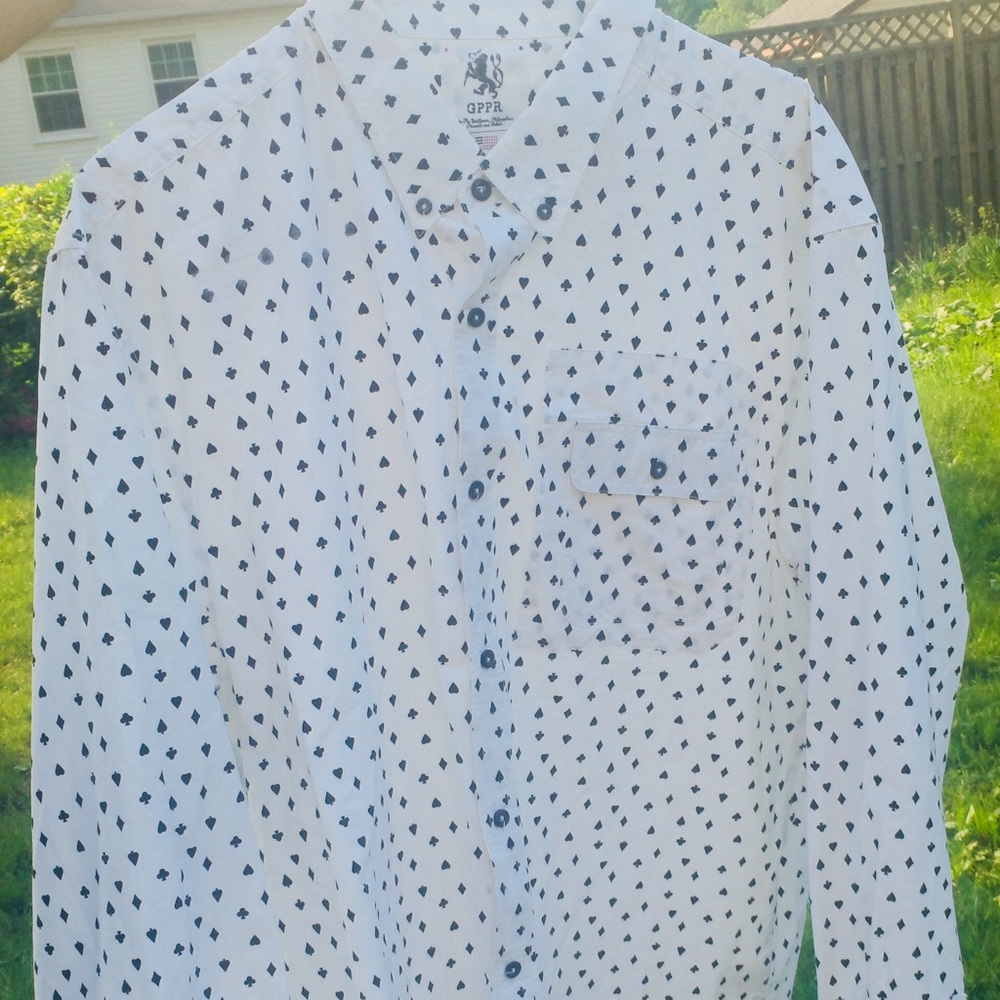 White spade button down from GPPR.